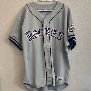 Vintage Russell Athletic Colorado Rockies Diamond Collection MLB Jersey Size 52